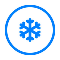 Obraz premium Schneeflocke und Kreis