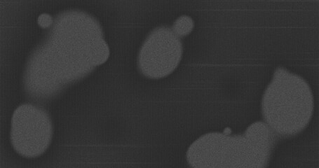 Image of multiple grey splodges and lines moving on seamless loop