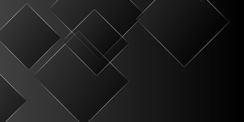 Modern black and silver geometry background
