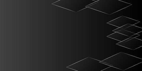 Modern black and silver geometry background