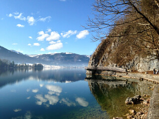 lake in the mountains in Austria