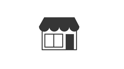 Shop or Store Icon. Vector isolated illustration of shop or store