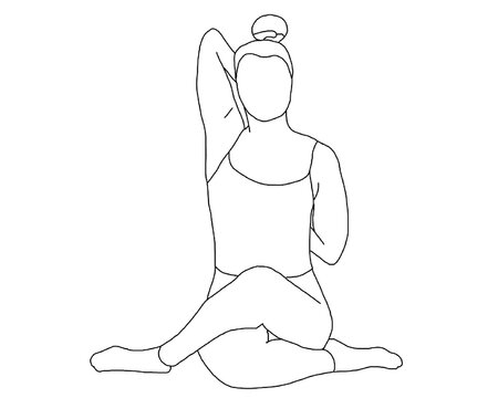 How To Draw Man Doing Yoga Shashakasna Pose | Step By Step In Easy Way For  Beginners | N. S. Limaye - YouTube