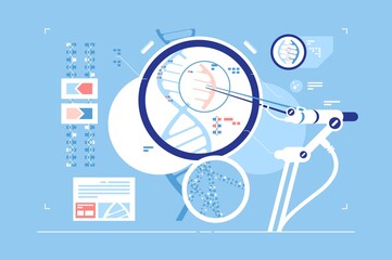 Fototapeta premium Gene correction scientific possibility