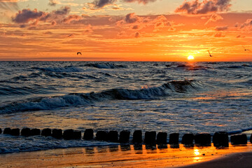 Wschód słońca nad Bałtykiem