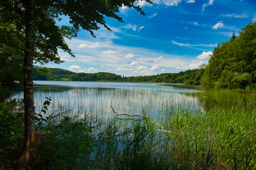 Fototapeta premium Lacs de Maclu im französischen Jura