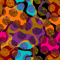 Tribal style seamless pattern. Vector image