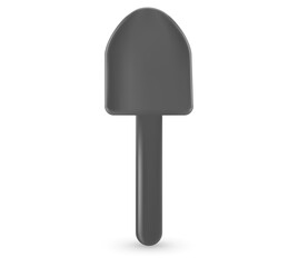 Shovel and bucket , Set of buckets and dustpan. Colorful children toys isolated on white background. Set of equipment for children sensory, motor skills games.