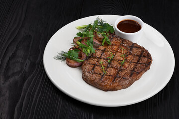 Grilled black angus steak