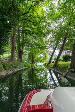 Pedal boating in Lagow, Poland
