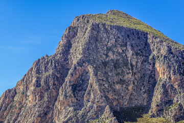 Cofano Mount in Cofano landscape park on Sicily Island, Italy