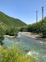 river in the mountains