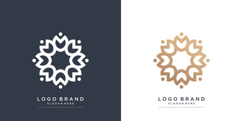 Boutique logo with fresh  and modern concept Premium Vector part 1