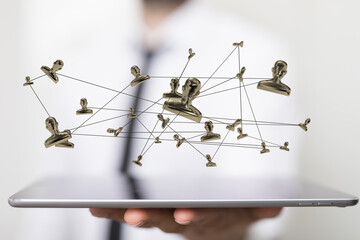 Telecommunication concept with abstract network structure