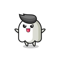 naughty ghost character in mocking pose