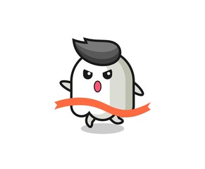 cute ghost illustration is reaching the finish