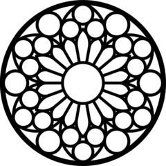 Rose Window, Fig. 23, round 1, base, round 1