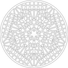 Rose Window, Fig. 23, round 2, triangular 1, framework