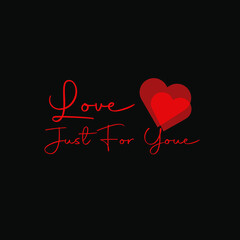 love just for you vector