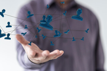 Global digital connections with technology.