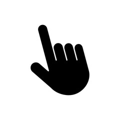 Obraz premium Hand click icon vector. pointer icon vector. hand cursor icon vector