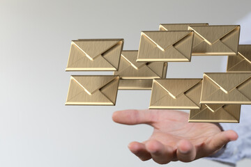 Network Communications with email symbol.