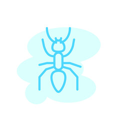 Illustration Vector graphic of ant icon template