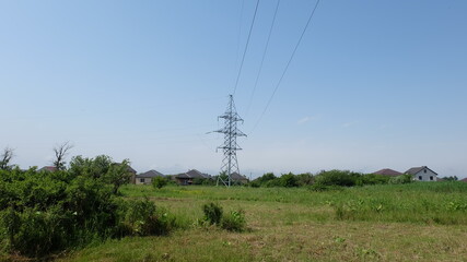 Iron support of the power liney