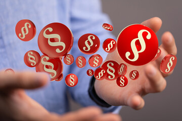 Law and justice concept modern 3d