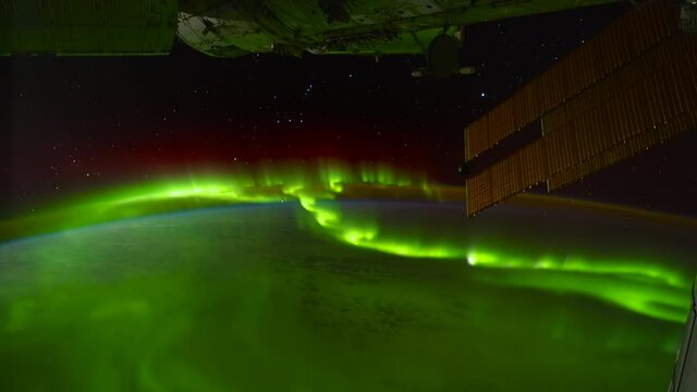 Planet Earth seen from the International Space Station (ISS) passing through Aurora Australis 

Image courtesy of NASA Johnson