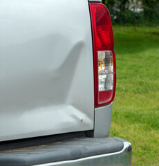 An insurance agent and an auto body repair person may be called after this minor fender bender. The...