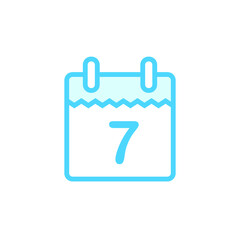 Illustration Vector graphic of calendar icon. Fit for agenda, remember, application, reminder etc.