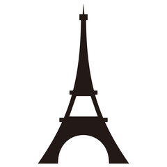 Eiffel Tower logo icon illustration