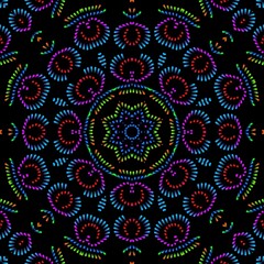 Beautiful graphical floral pattern design.