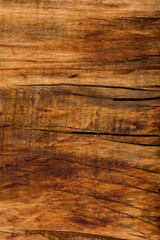 Textured brown wooden background. Space for text. Close up