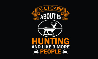 New Hunting T-shirt Design Template