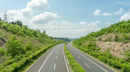 Country Expressway in Northeast China in Sunny Days