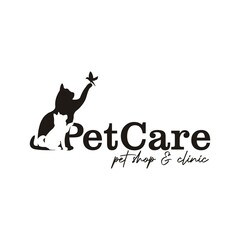 pet shop logo with cat and dog silhouette image. suitable for pet shop identity