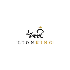 lion king logo minimalist design. logo template