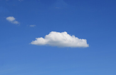 cirrus cloud in the blue sky at afternoon
