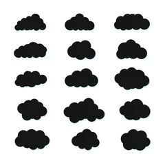 Fotobehang set of cloud icons © Boim