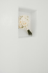 White bridal bouquet
