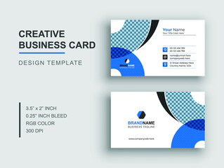 Modern Business Card. Creative Business Card with Photo