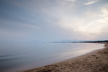 salou as the sunsets