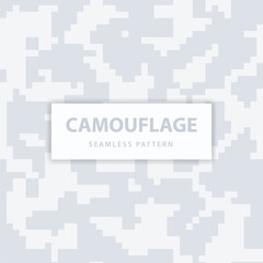 Obraz premium Military and army pixel camouflage seamless pattern