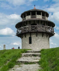 Observation tower near Susiec in Roztocze. - obrazy, fototapety, plakaty