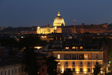 Fototapeta na wymiar The Papal Basilica of Saint Peter in the Vatican. Rome, Italy.