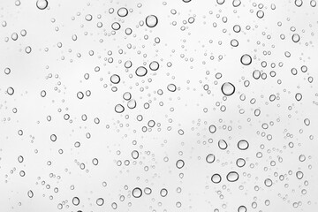 water drops on glass background.