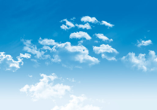 Blue sky background of a sunny day. © Irina