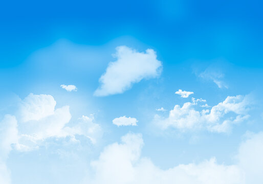 Blue summer sky background view.